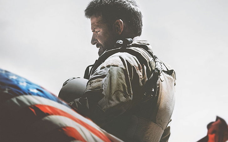 American Sniper, Bradley Cooper, movies, one person, men, adult, HD wallpaper