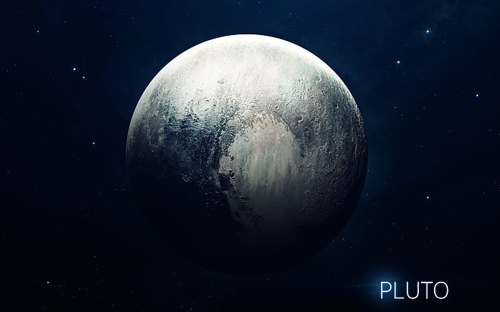 Stars, Planet, Space, Berries, Pluto, Art, System, Solar System, HD wallpaper