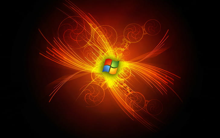 Microsoft, windows, logo, abstraction, HD wallpaper
