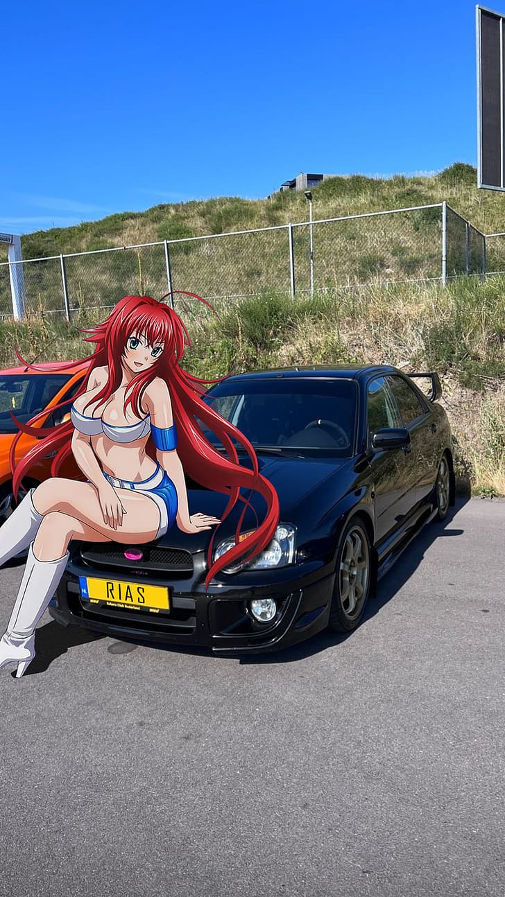 HD wallpaper: Gremory Rias, Subaru Impreza, jdmxanime, Japanese cars, anime  girls | Wallpaper Flare