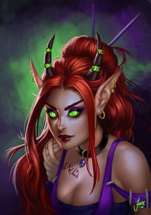 Hd Wallpaper Elves World Of Warcraft Blood Elves Women