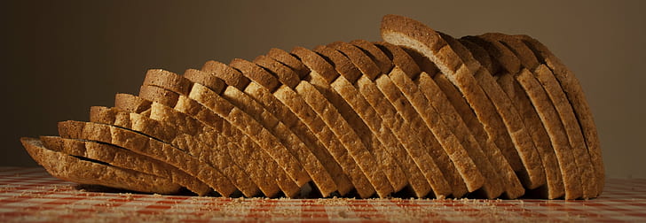 photo of sliced loaf of bread, Brown bread, brown  Brown, Stock  photo