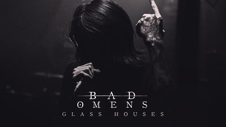 Bad Omens, Metalcore, typography, music, one person, indoors