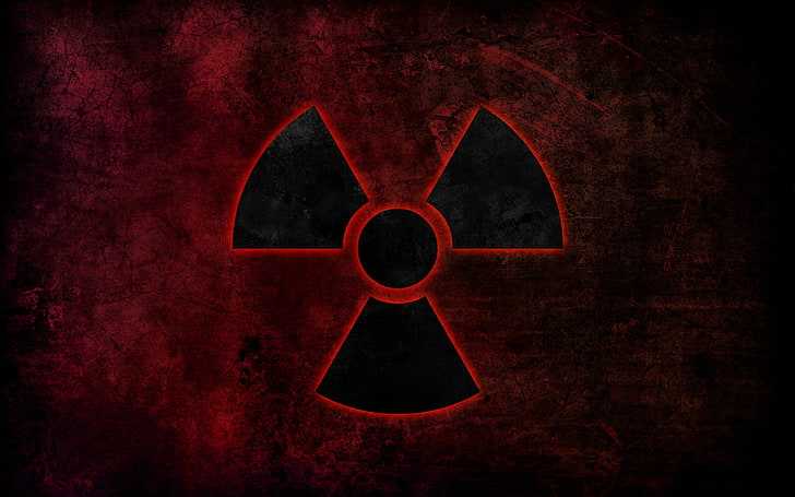 biohazard, red, communication, sign, night, no people, art and craft, HD wallpaper