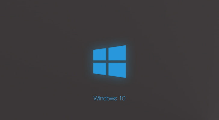 Windows 10 Technical Preview Blue Glow, Microsoft Windows 10 logo HD wallpaper