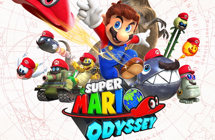 super mario odyssey 4k best hd, toy, multi colored, childhood