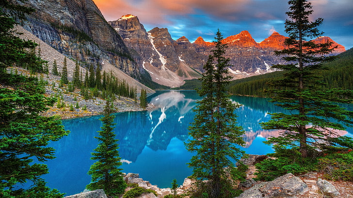 HD wallpaper: mountain blue lake 8k desktop background, water, scenics -  nature | Wallpaper Flare