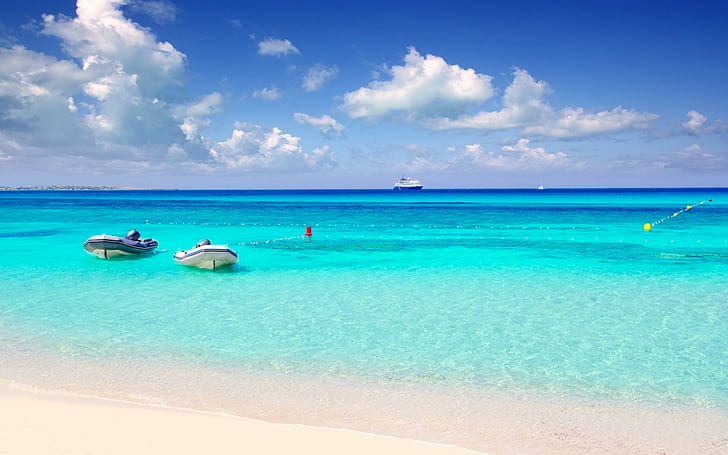 HD wallpaper: Playa De Ses Illetes Formentera Mediterranean Beaches ...