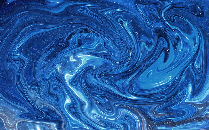 blue water digital wallpaper, lines, wavy, stains, ripple, backgrounds