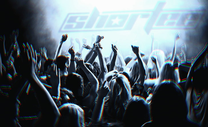 EDM, glitch art, The Glitch Mob, electronic, crowd, large group of people, HD wallpaper