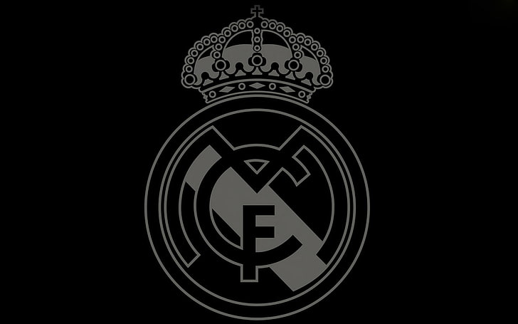 FC Real Madrid logo, symbol, sign, insignia, illustration, vector, HD wallpaper