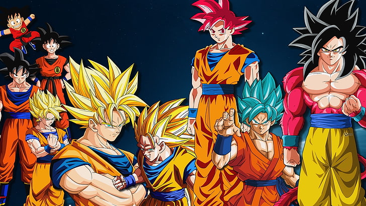 Son Goku Super Saiyan illustration, Dragon Ball, anime, Dragon Ball Z Kai