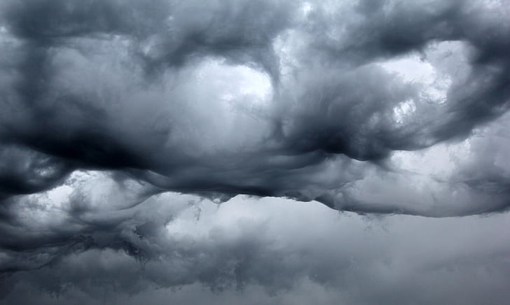 gray and white cloudy sky, Storm, Pockets, Saskatoon, cloud - Sky, HD wallpaper