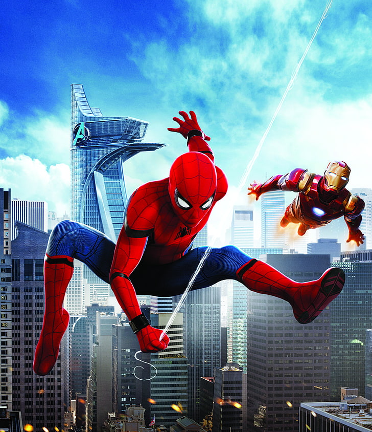 Iron Man, Spider-Man: Homecoming, HD wallpaper