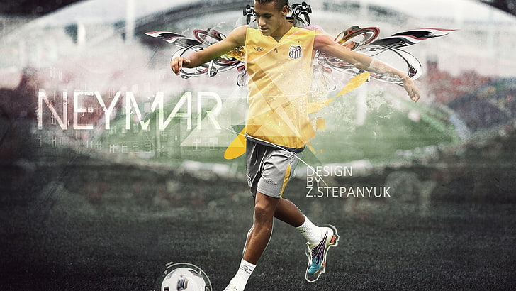 Neymar, Brazil, motion, sport, activity, competition, people, HD wallpaper