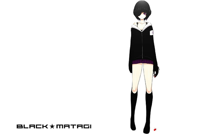 Black Rock Shooter, anime girls, Black Matagi, HD wallpaper