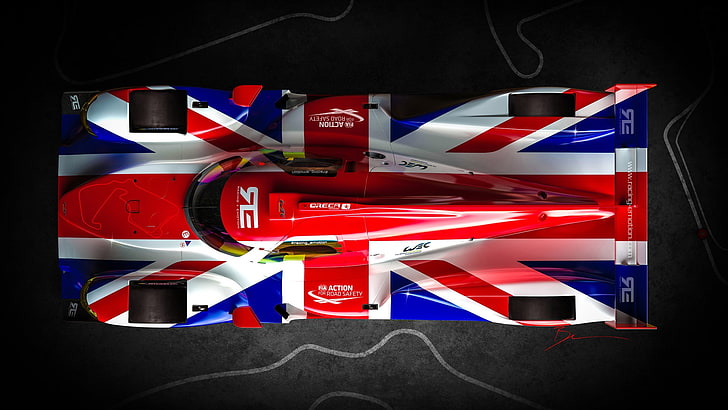 Benoit Fraylon, car, vehicle, supercars, red, flag, patriotism, HD wallpaper