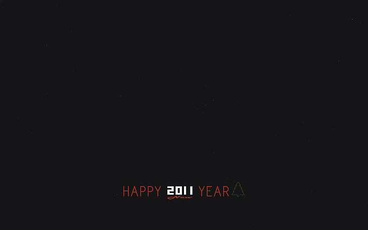 minimalism, New year, 2011, HD wallpaper