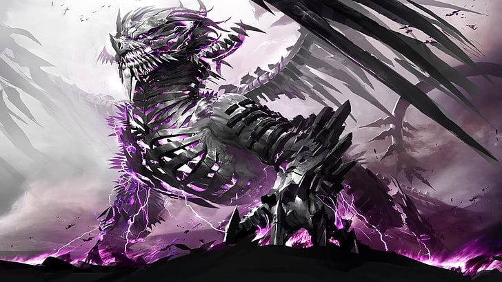 HD wallpaper: gray monster illustration, metal, fantasy, magic, dragon,  Guild Wars II | Wallpaper Flare