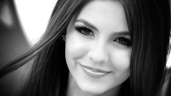 Victoria Justice, celebrity, actress, singer, women, selective coloring