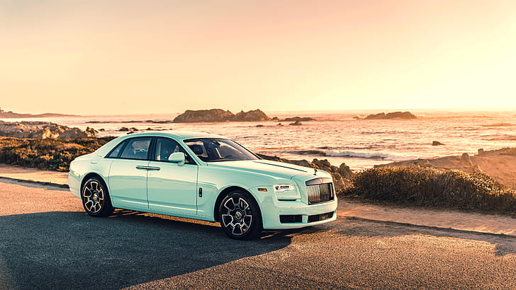 Rolls Royce, Rolls-Royce Ghost, Car, Luxury Car, Vehicle, White Car, HD wallpaper