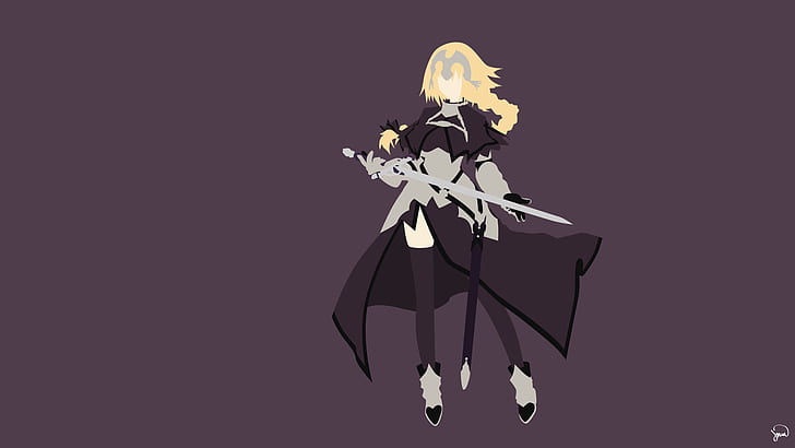 Fate/Apocrypha, anime girls, Ruler (Fate/Apocrypha), Jeanne d'Arc, HD wallpaper