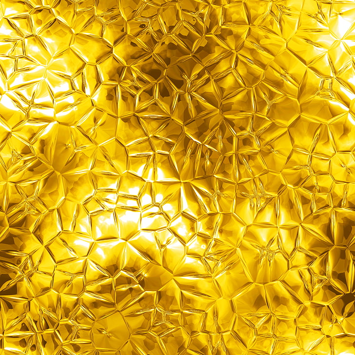 Metallic Glitter Gold Damask Wallpapers