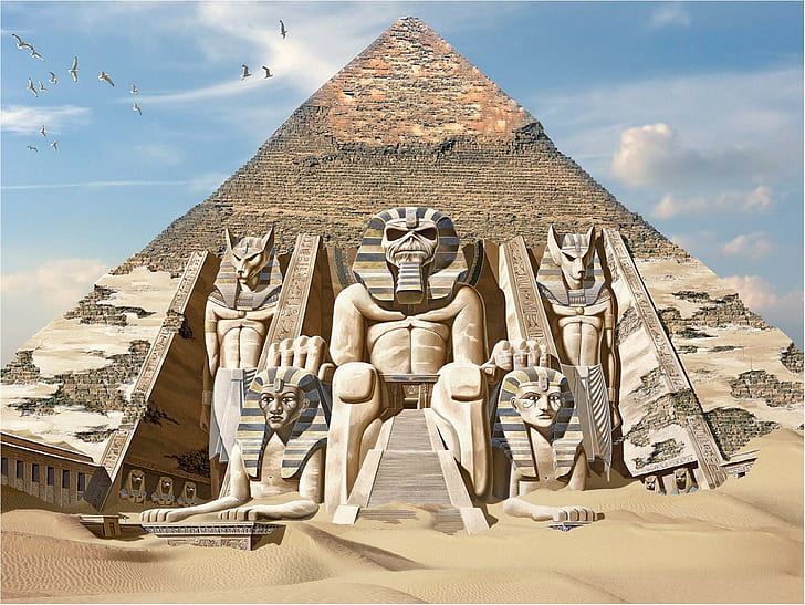 Iron Maiden, gods, mythology, Egypt, Anubis, HD wallpaper