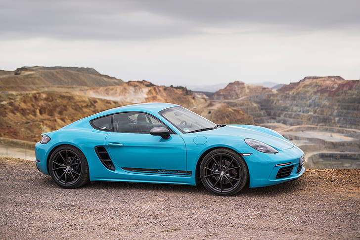 Porsche, Porsche 718 Cayman, Blue Car, Sport Car, Vehicle