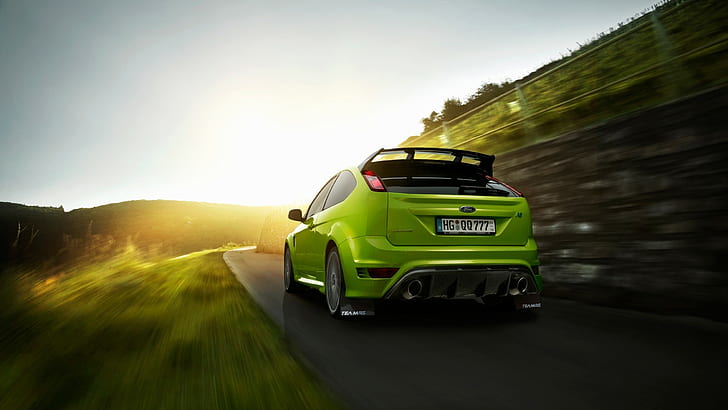 HD wallpaper: Ford Focus Motion Blur HD, green ford focus rs, cars |  Wallpaper Flare