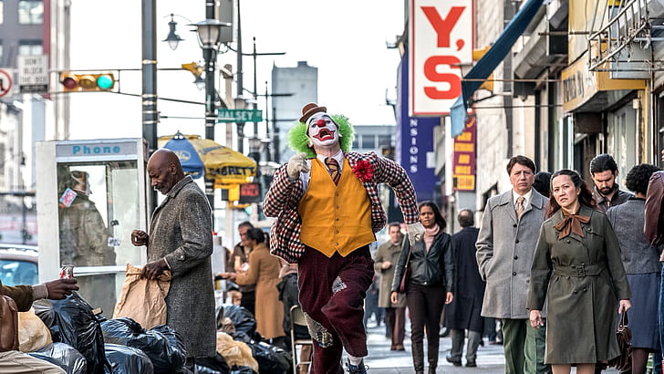 Joker, Joker (2019 Movie), Arthur Fleck, Joaquin Phoenix, clown, HD wallpaper