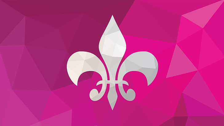 New Orleans Saints logo, light, line, pattern, color, symbol, HD wallpaper