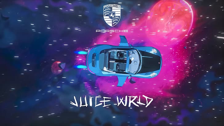 HD wallpaper: juice wrld, Porsche, space, galaxy, Milky Way, car | Wallpaper  Flare