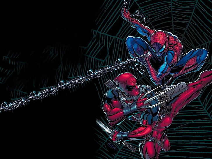 Hd Wallpaper Spider Man Deadpool Wallpaper Flare