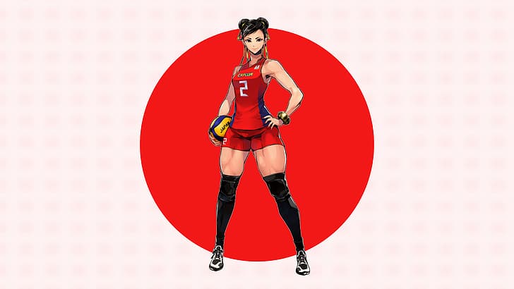 Chun-Li, Street Fighter, volleyball, volleyball player, Japan, HD wallpaper