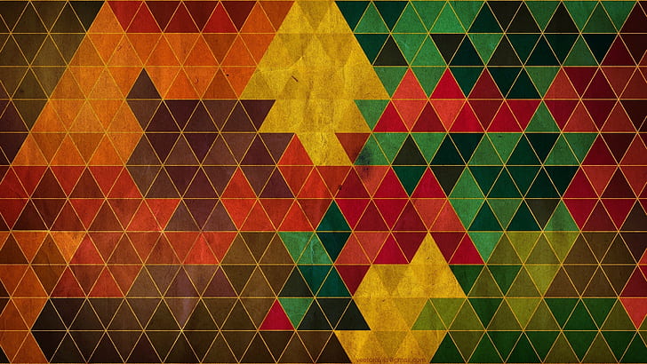 abstract, colorful, backgrounds, geometric Shape, pattern, triangle Shape, HD wallpaper