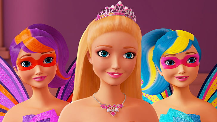 barbie in princess power, women, beauty, multi colored, adult, HD wallpaper