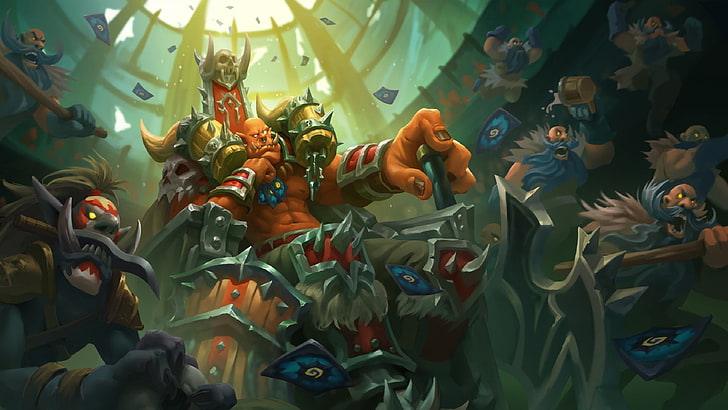Dota Orc clan digital wallpaper, Hearthstone: Heroes of Warcraft