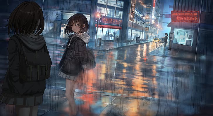anime girls, HD wallpaper