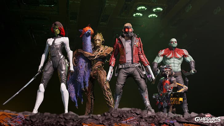 Guardians of the Galaxy (Game), Marvel Comics, Star Lord, Gamora, HD wallpaper
