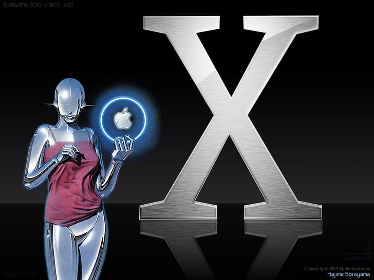 Mac OS X Hajime Sorayama OS X Technology Apple HD Art, HD wallpaper