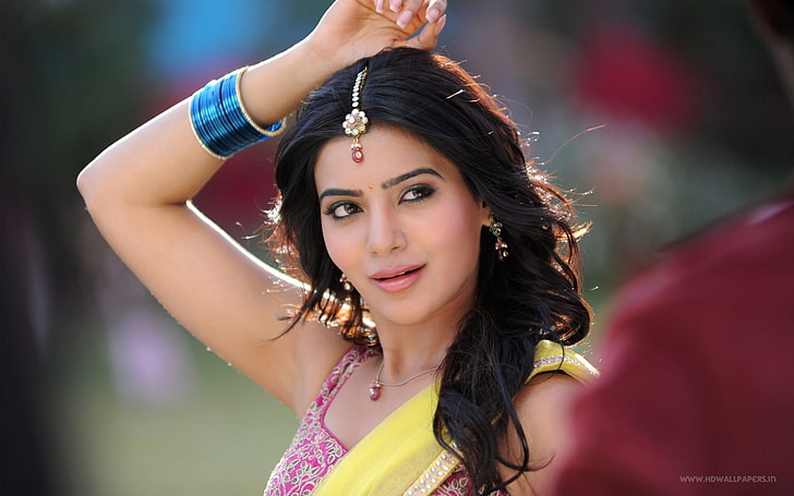 Samantha Tollywood, portrait, young adult, young women, beauty, HD wallpaper