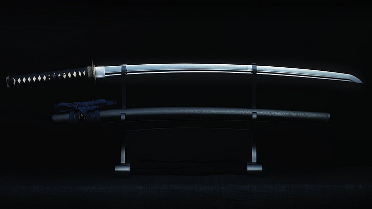 samurai, weapon, sword, katana, HD wallpaper