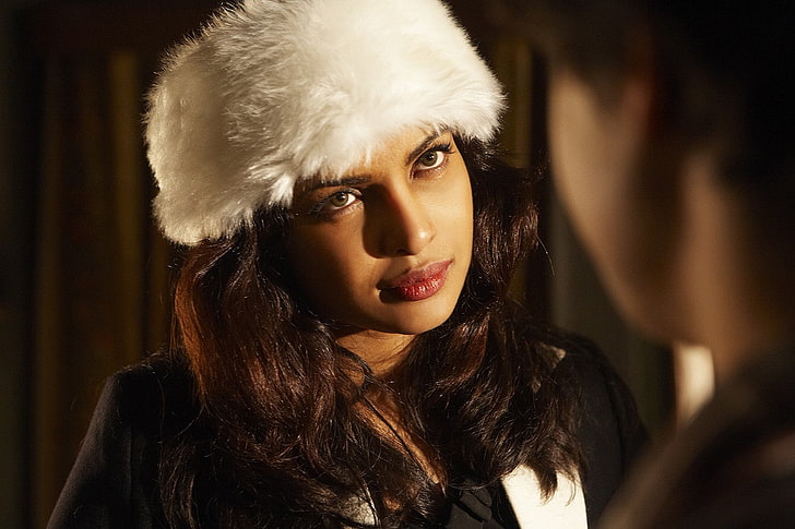 Priyanka Chopra, actress, brunette, portrait, headshot, adult, HD wallpaper