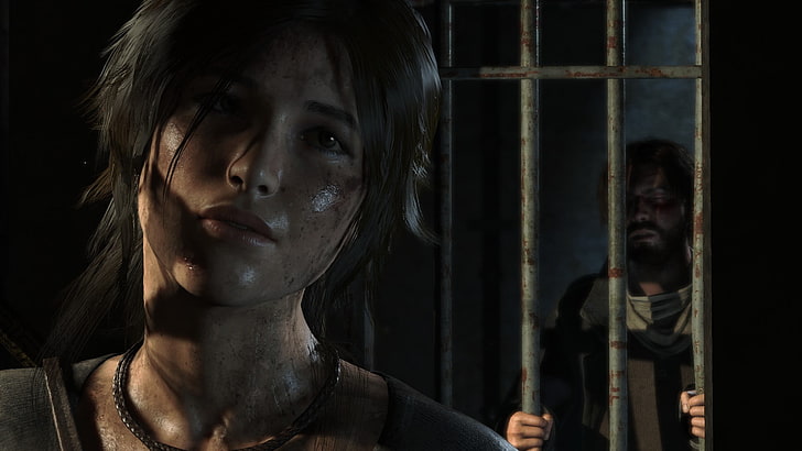 Lara Croft, Tomb Raider, video games, portrait, headshot, young adult