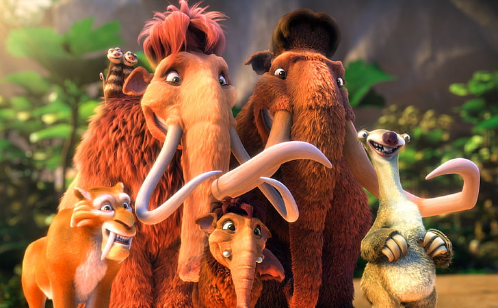 Ice Age 3 Dawn of the Dinosaurs, Ice Age poster, Cartoons, movie