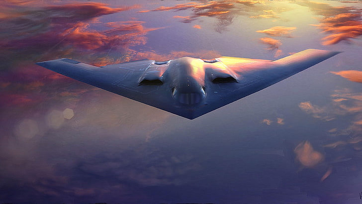 b–2 spirit, stealth bomber, air force, aircraft, fly
