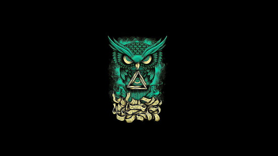Green Owl Print Spun Fabric - Trade Uno – TradeUNO