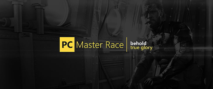 PC gaming, PC Master  Race, ultrawide, text, communication, HD wallpaper