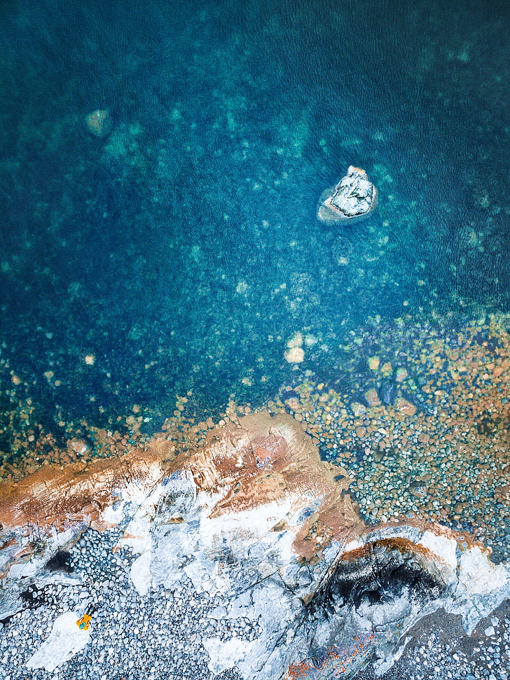 blue body of water, iOS, Ipod, iPad, iPhone, sea, nature, undersea, HD wallpaper